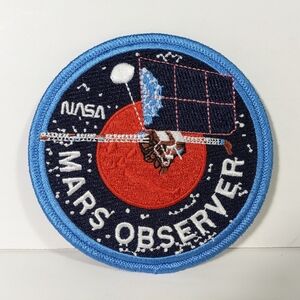NASA Mars Observer Patch 4" dia Space Science Mission STEM Sew On